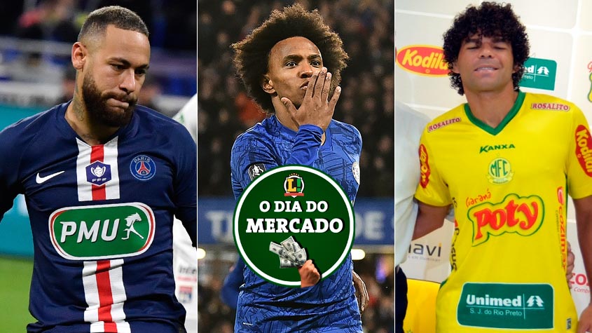 O mercado da quarta-feira foi quente. Diversas especulações para a próxima temporada europeia ganharam destaque. Um possível retorno de Neymar ao Barcelona após o conflito do craque com Leonardo, diretor esportivo do PSG. Além disso, o meia Willian recusou a proposta de renovação do Chelsea e irá procurar um novo clube na janela. Já no Brasil, o Cruzeiro monitora o meia Camilo, do Mirassol.