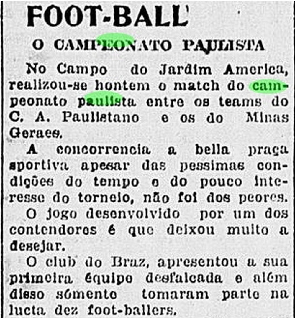 Paulistão foi finalizado no ano seguinte - Em setembro, mesmo com a epidemia, o Paulistão ainda continuava a ter jogos. No mês de novembro, ficou definido que o estadual seria retomado em dezembro e finalizado apenas no ano seguinte, em janeiro. 