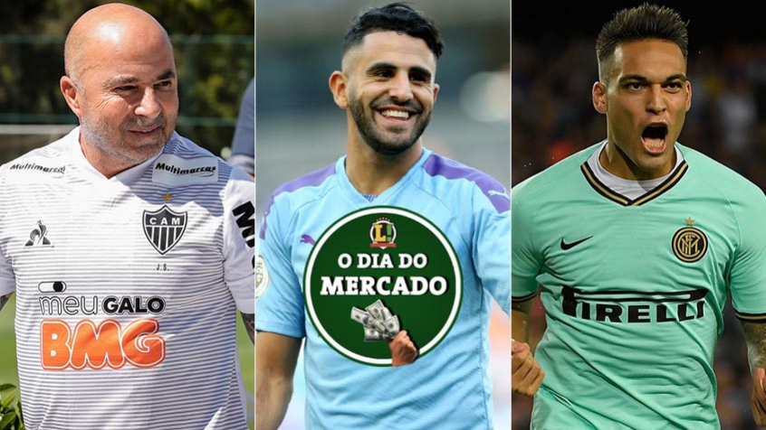 Mesmo com o surto do coronavírus, o mercado da bola não para. A manhã desta quarta-feira foi de novidades. O Galo vem atrás de reforços, Mahrez teve seu futuro definido e Lautaro anda indeciso sobre onde jogará. Veja as últimas do mercado da bola. 