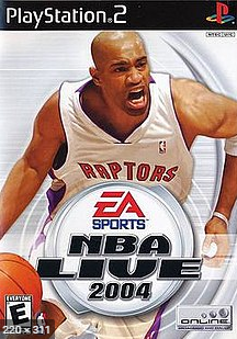 Capa do game NBA Live 2004