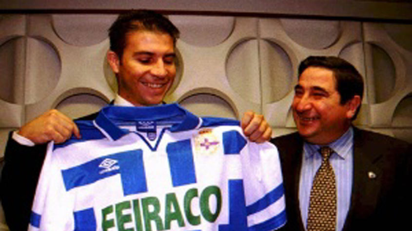 LUIZÃO - O atacante chegou ao La Coruña em 1997, depois de vestir a camisa do Palmeiras. Ficou até 1998, tendo no currículo por lá um Troféu Teresa Herrera.