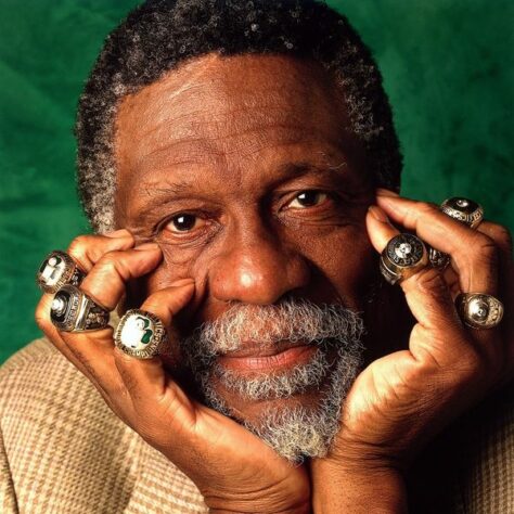 Bill Russell - 5 prêmios - 1958, 1961, 1962, 1963 e 1965