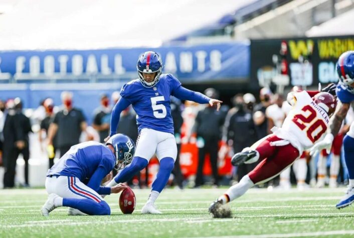 30° New York Giants: Enfim, a primeira vitória. O torcedor dos Giants não sabe se celebra ou fica triste por Trevor Lawrence estar cada vez mais distante.