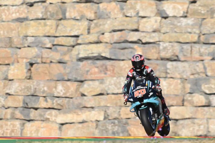 Fabio Quartararo conseguiu o segundo melhor tempo em Aragão