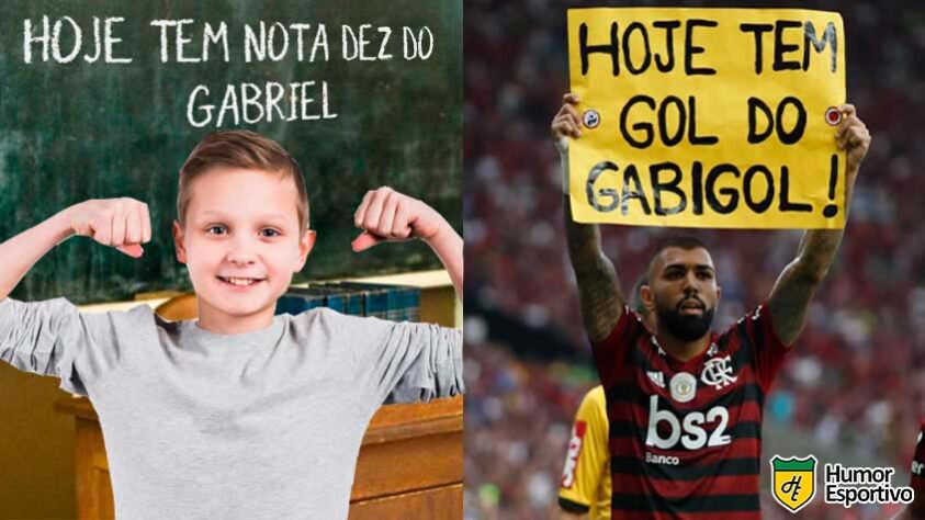 Gabigol ainda não levantava a plaquinha, mas escrevia no quadro toda vez que tirava uma nota dez