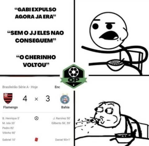 Brasileirão: os melhores memes de Flamengo 4 x 3 Bahia