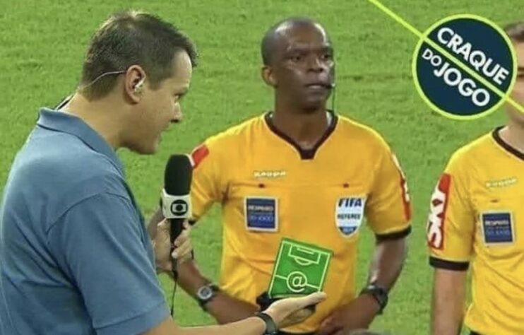 Os gremistas reclamaram muito da arbitragem de Luiz Flávio de Oliveira