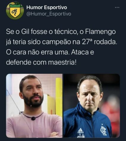 Memes do BBB21 - Será que os torcedores do Flamengo trocariam o Rogério Ceni pelo Gilberto?