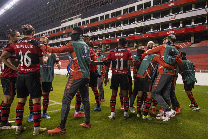 2º lugar - Flamengo: Valor total do elenco segundo o site Transfermarkt: 128,05 milhões de euros (aproximadamente R$ 829,46 milhões)