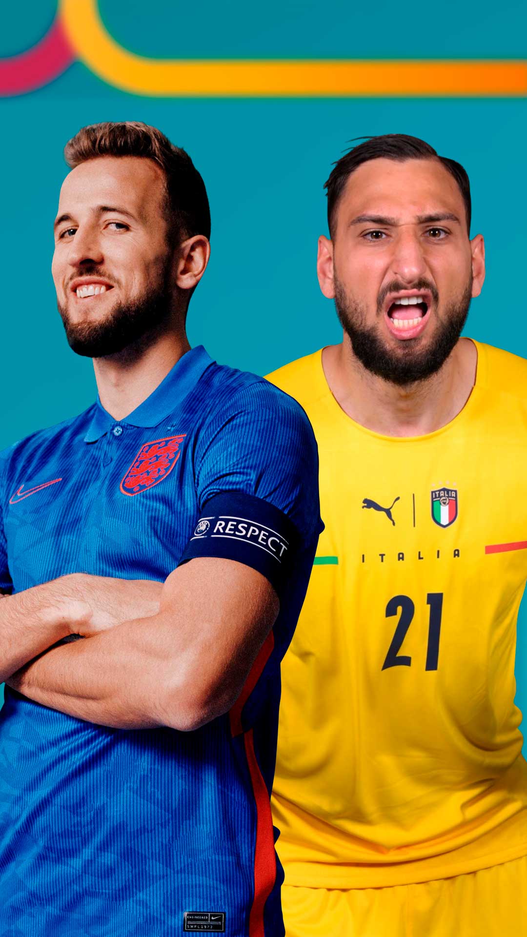 Harry Kane e Donnarumma