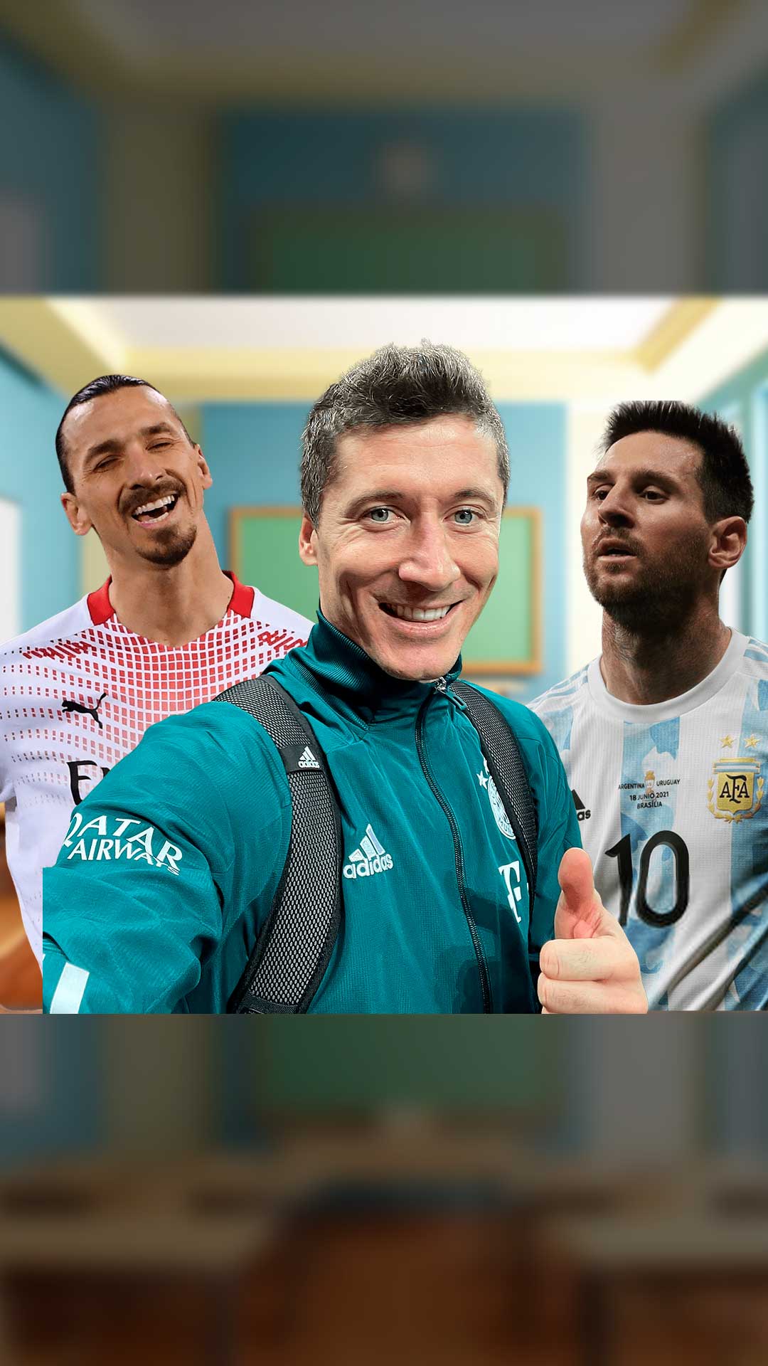 Lewandowski, Zlatan e Messi