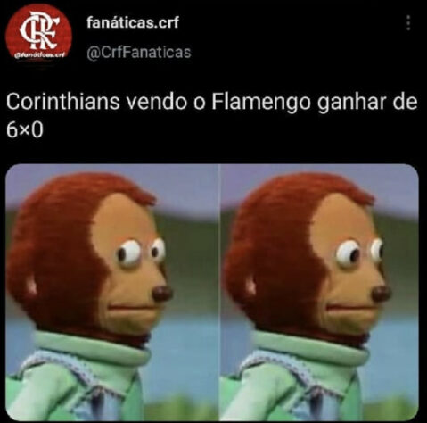 Após goleadas do Flamengo nos últimos jogos, torcedores fazem memes com confronto com Corinthians no próximo domingo