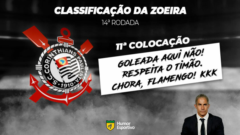 Brasileirão: a Classificação da Zoeira do Humor Esportivo após os jogos da 14ª rodada