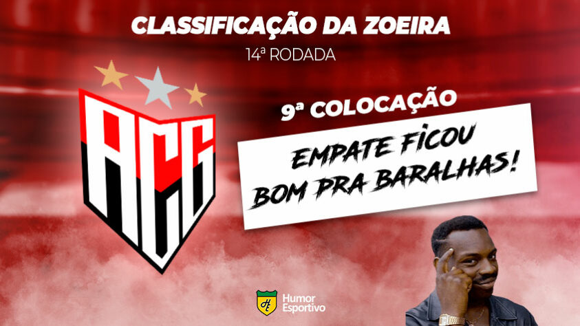 Brasileirão: a Classificação da Zoeira do Humor Esportivo após os jogos da 14ª rodada