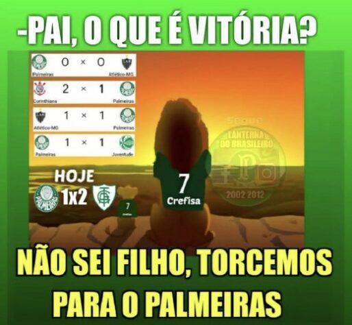 Brasileirão: os melhores memes de América-MG 2 x 1 Palmeiras