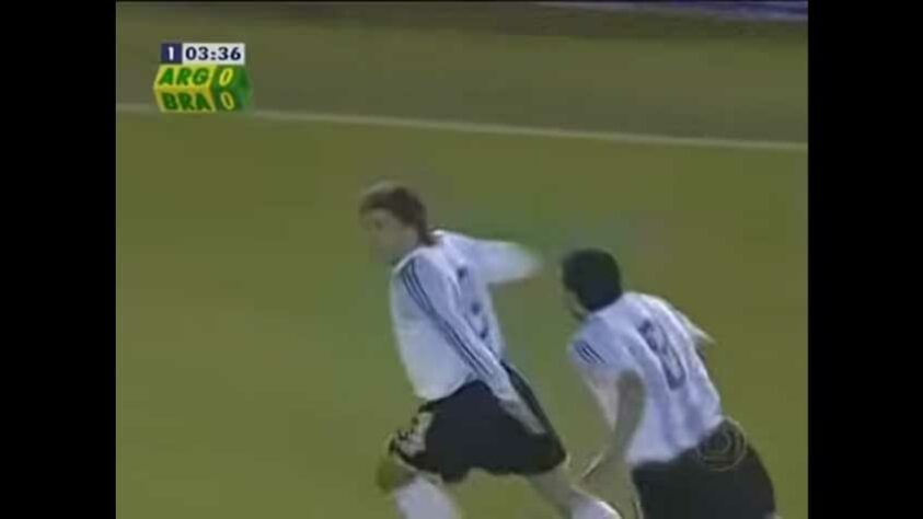 Argentina 3 x 1 Brasil - Eliminatórias da Copa de 2006 - Local - Estádio Monumental de Nuñez, em Bueno Aires - Data - 08/06/05