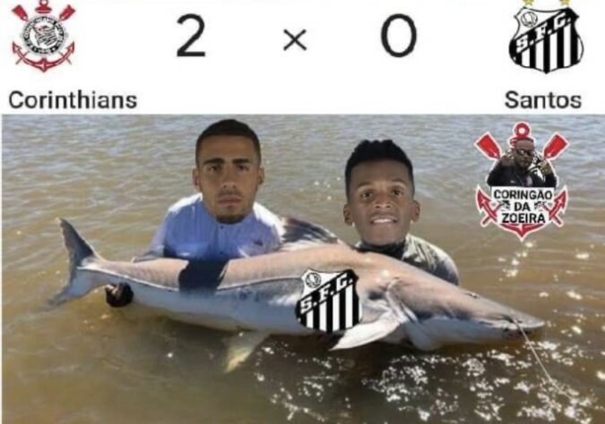 Com gols de Jô e Gabriel, o Timão venceu o clássico por 2 a 0 e entrou no G4 do Brasileirão. Na web, os torcedores não perdoaram o rival e brincaram com os artilheiros da noite em montagens. Confira! (Por Humor Esportivo)