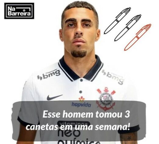 Gabriel é alvo de memes após levar mais uma caneta, dessa vez de Rodinei, do Flamengo.