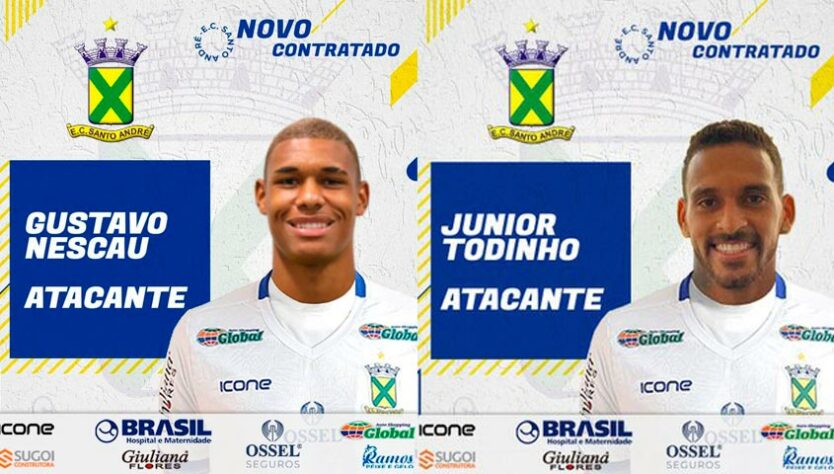 O Santo André anunciou na última semana dois reforços que chamaram bastante atenção dos torcedores: Gustavo Nescau e Júnior Todinho. Os dois entram em uma lista seleta de atletas que os próprios nomes já são motivo para brincadeiras e trocadilhos. Confira nessa lista alguns outros! (Por Humor Esportivo)