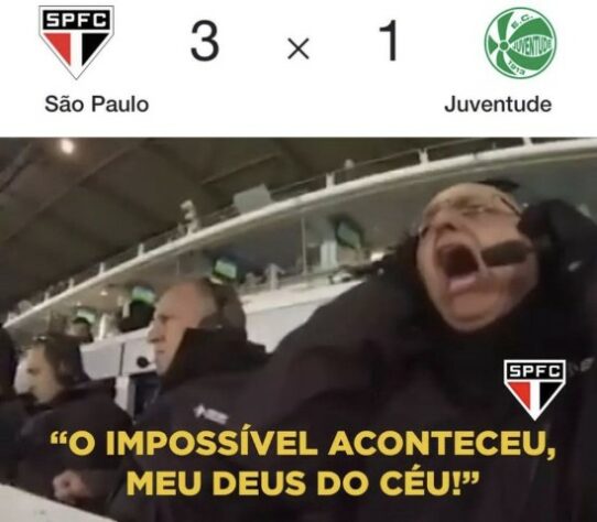 Brasileirão: os melhores memes da vitória do São Paulo sobre o Juventude