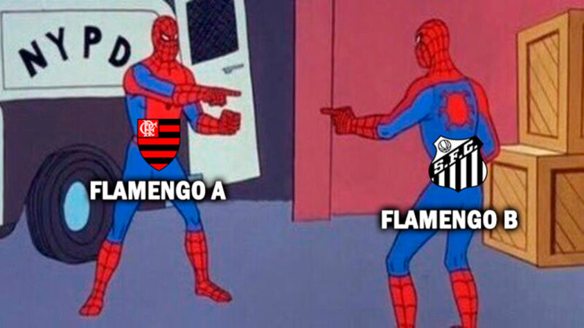 Em provocações, torcedores do Flamengo chamam Santos de Flamengo Castilla.