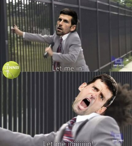 Novak Djokovic é alvo de memes após ser barrado por falta de vacina.