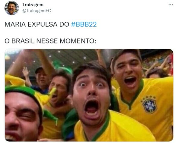 Noite de 'Jogo da Discórdia' no BBB gera memes com futebol; fãs do programa brincam com análise do VAR e expulsão de Maria.