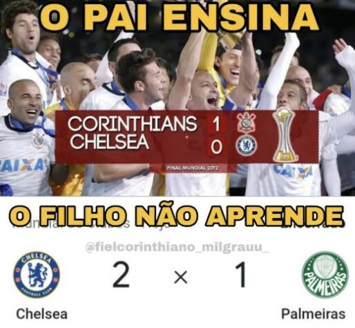 Chelsea e Corinthians são os melhores times do mundo