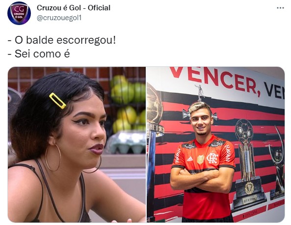 Noite de 'Jogo da Discórdia' no BBB gera memes com futebol; fãs do programa brincam com análise do VAR e expulsão de Maria.