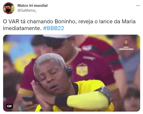 Noite de 'Jogo da Discórdia' no BBB gera memes com futebol; fãs do programa brincam com análise do VAR e expulsão de Maria.