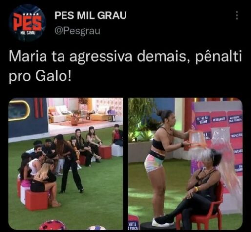 Noite de 'Jogo da Discórdia' no BBB gera memes com futebol; fãs do programa brincam com análise do VAR e expulsão de Maria.