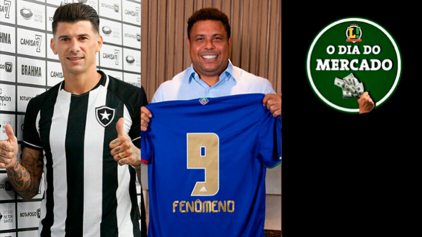 Botafogo fecha com meia e apresenta zagueiro. Ronaldo assina e oficializa compra da SAF do Cruzeiro... Tudo isso e muito mais no Dia do Mercado desta quinta-feira (14).