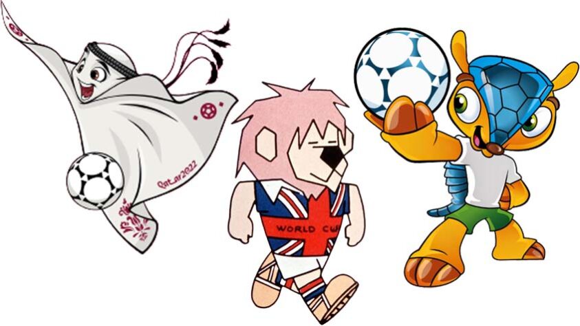 De Willie a La'eeb: relembre os mascotes da Copa do Mundo