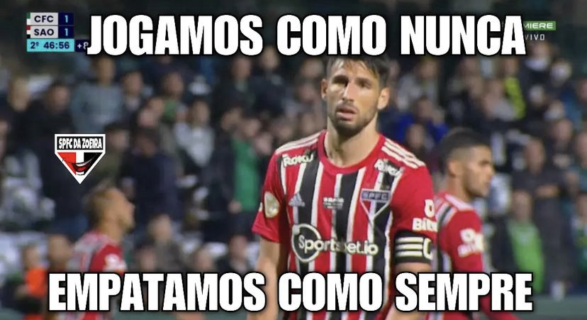 Brasileirão: os melhores memes de Coritiba 1 x 1 São Paulo