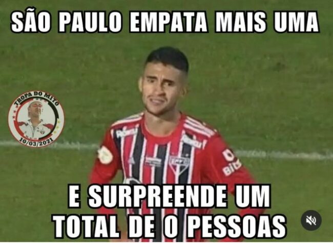 Brasileirão: os melhores memes de Coritiba 1 x 1 São Paulo