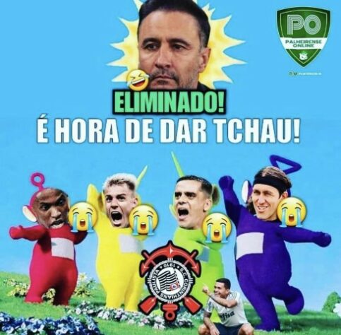 Web faz memes com vitória do Flamengo e eliminação do Corinthians da Libertadores.