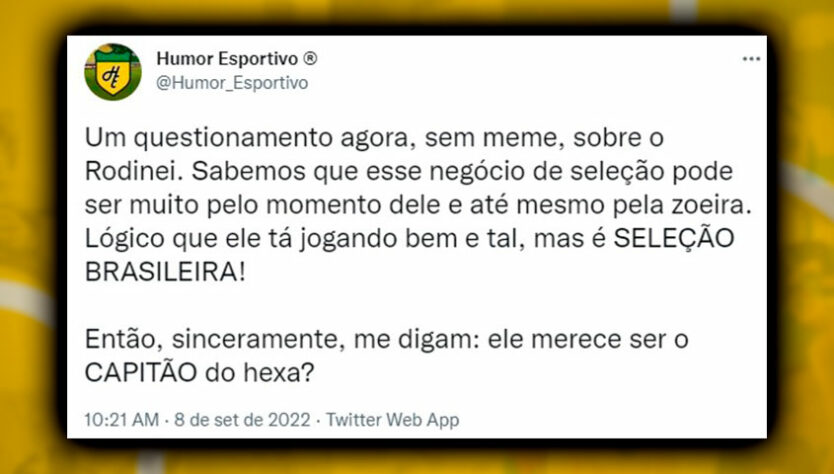 Em alta, Rodinei e Pedro Raul protagonizam brincadeiras envolvendo a Seleção Brasileira.