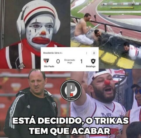 Os melhores memes da derrota do São Paulo para o Botafogo.