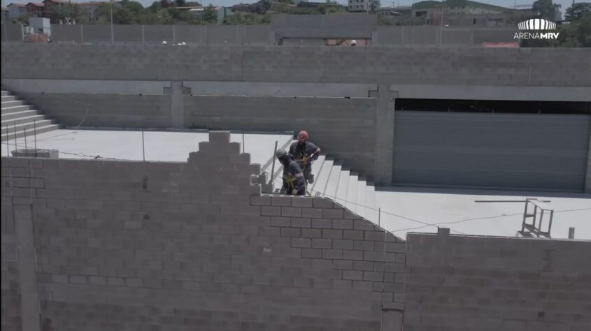 GALERIA: veja como estão as obras da Arena MRV, novo estádio do Atlético Mineiro.