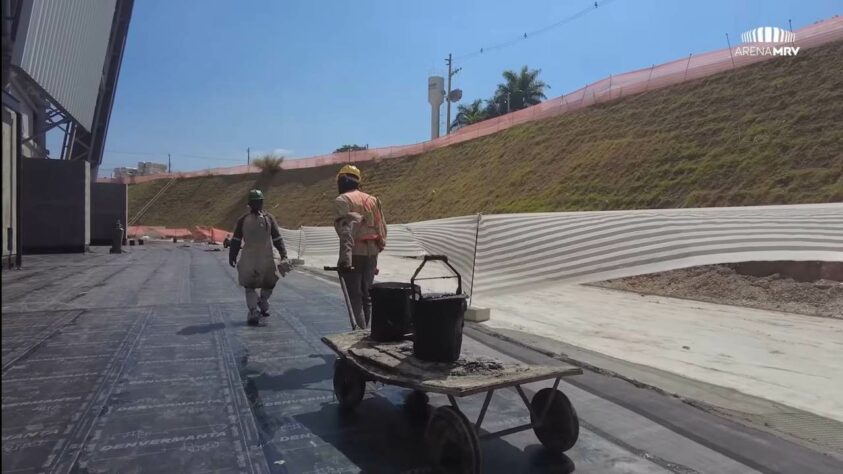 GALERIA: veja como estão as obras da Arena MRV, novo estádio do Atlético Mineiro.