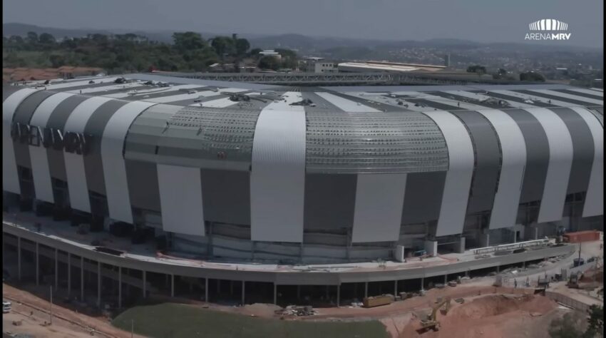 GALERIA: veja como estão as obras da Arena MRV, novo estádio do Atlético Mineiro.