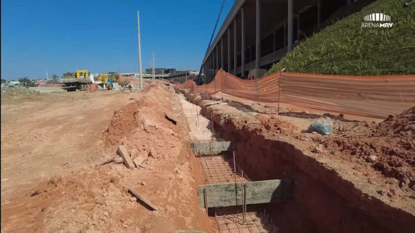 GALERIA: veja como estão as obras da Arena MRV, novo estádio do Atlético Mineiro.