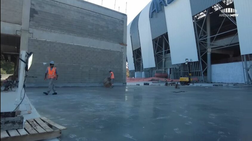 GALERIA: veja como estão as obras da Arena MRV, novo estádio do Atlético Mineiro.