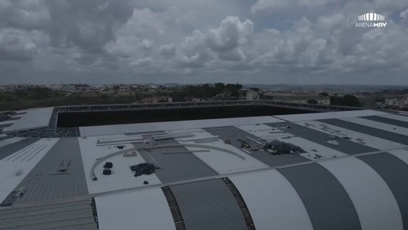 GALERIA: veja como estão as obras da Arena MRV, novo estádio do Atlético Mineiro.