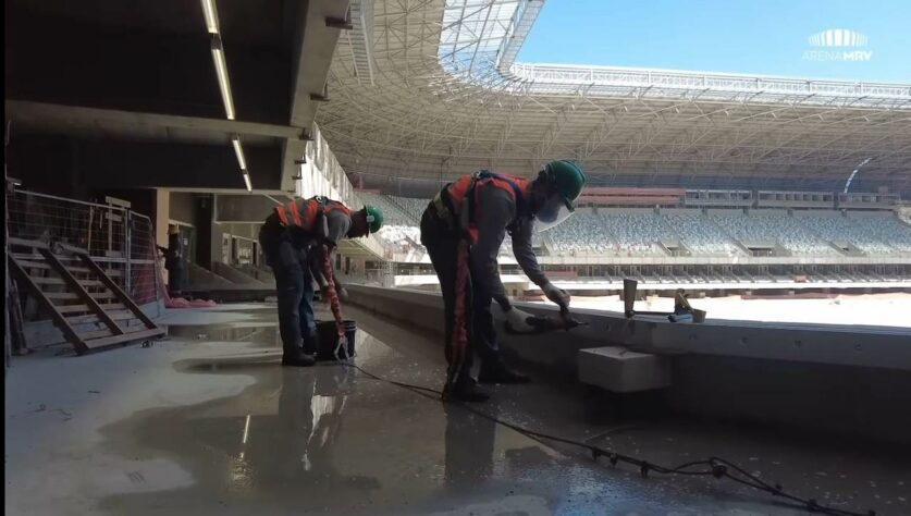 GALERIA: veja como estão as obras da Arena MRV, novo estádio do Atlético Mineiro.