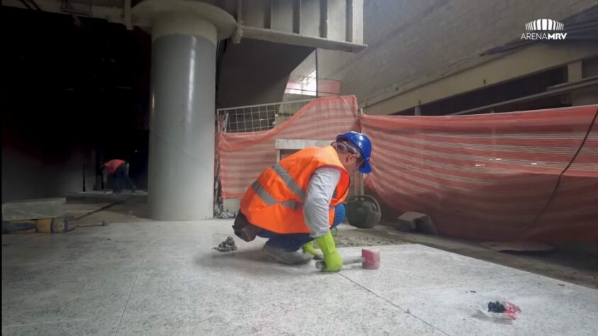 GALERIA: veja como estão as obras da Arena MRV, novo estádio do Atlético Mineiro.