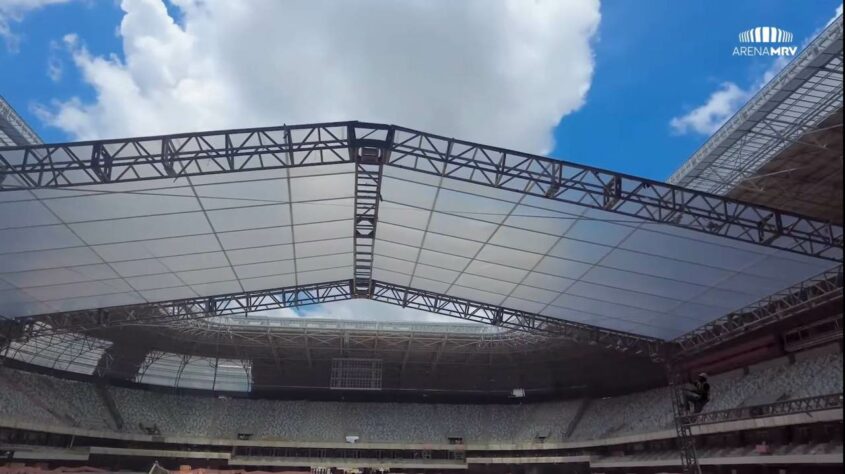 GALERIA: veja como estão as obras da Arena MRV, novo estádio do Atlético Mineiro.