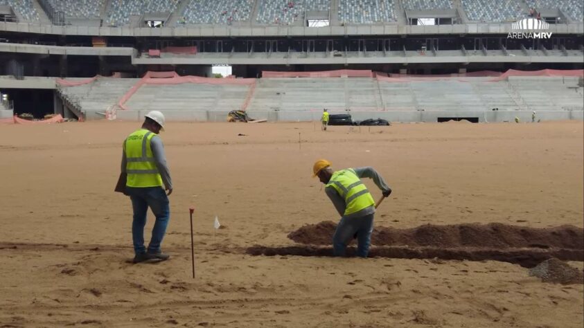 GALERIA: veja como estão as obras da Arena MRV, novo estádio do Atlético Mineiro.