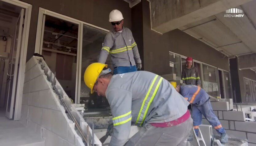 GALERIA: veja como estão as obras da Arena MRV, novo estádio do Atlético Mineiro.