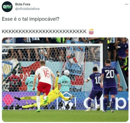 Argentina x Polônia - Após ter pênalti defendido por Szczesny, torcedores fazem memes com Lionel Messi.